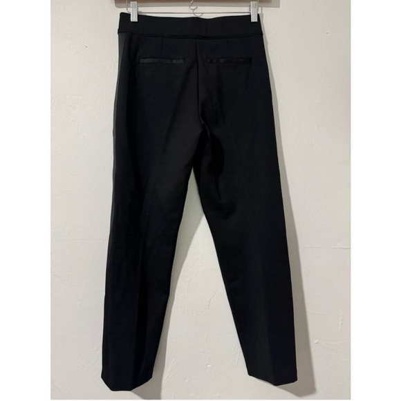 Spanx Black pullon ponte tux stripe pants Medium Tall - Picture 6 of 7